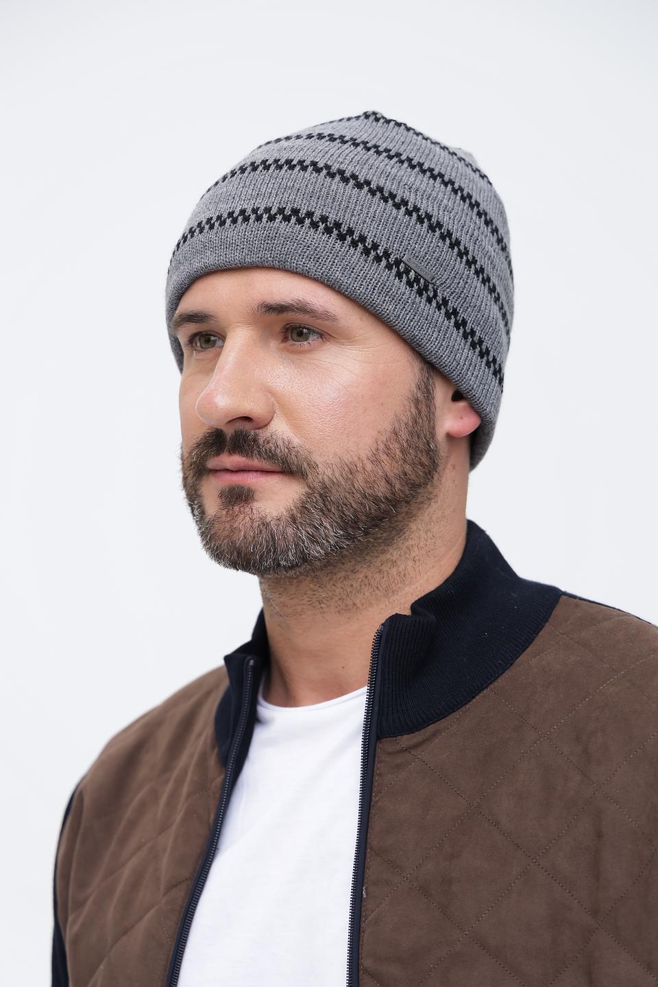 Шапка Wegener мужская серая