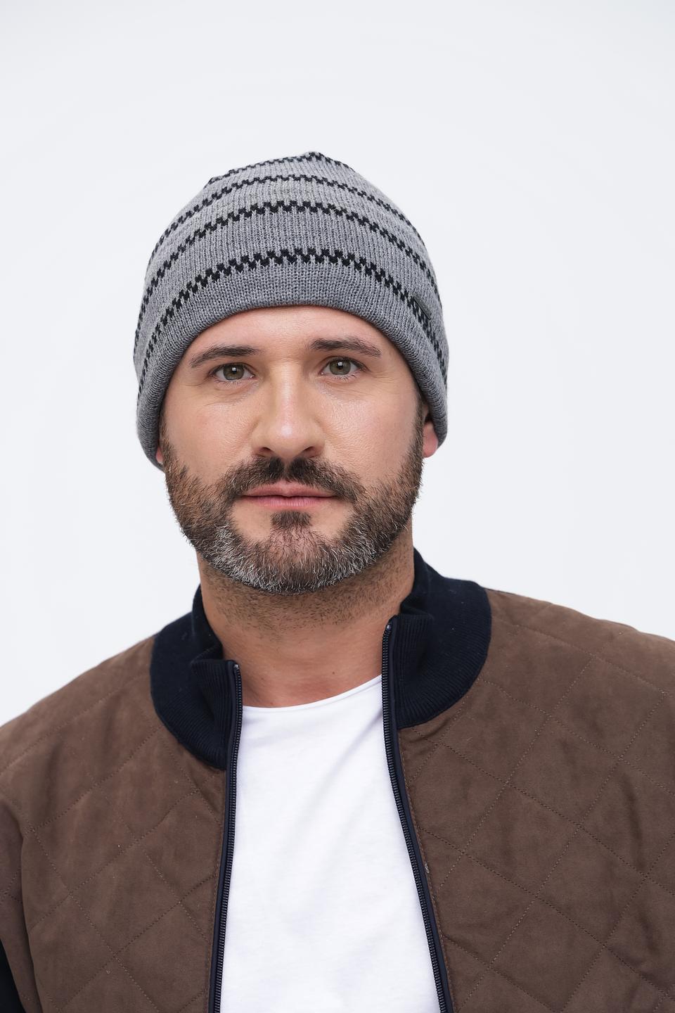 Шапка Wegener мужская серая