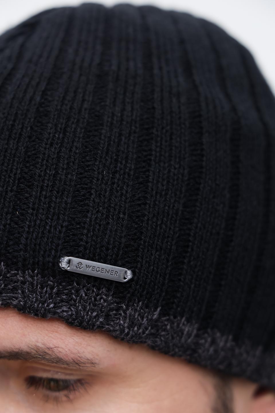 Шапка Wegener мужская чёрная