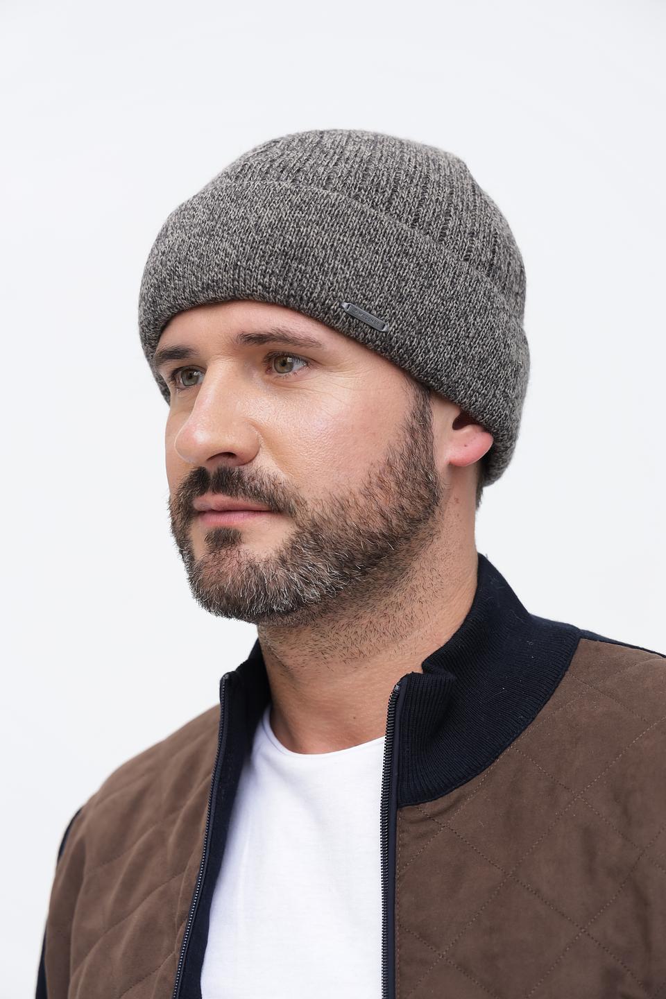 Шапка Wegener мужская серая меланж