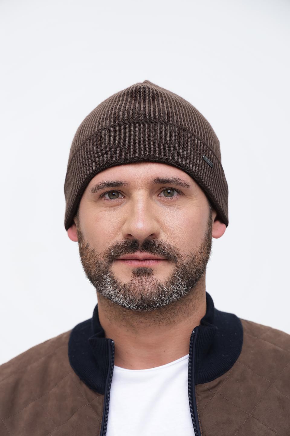 Шапка Wegener мужская коричневая