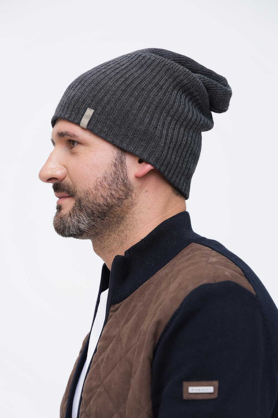 Шапка Bugatti ACC серая