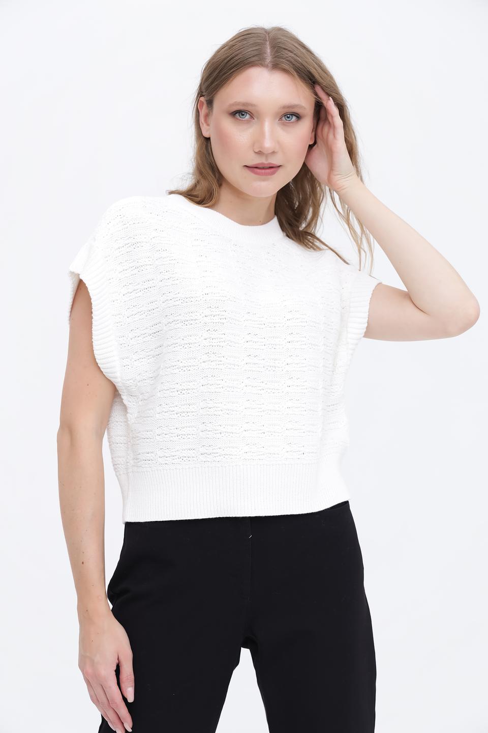 Пуловер Taifun женский белый