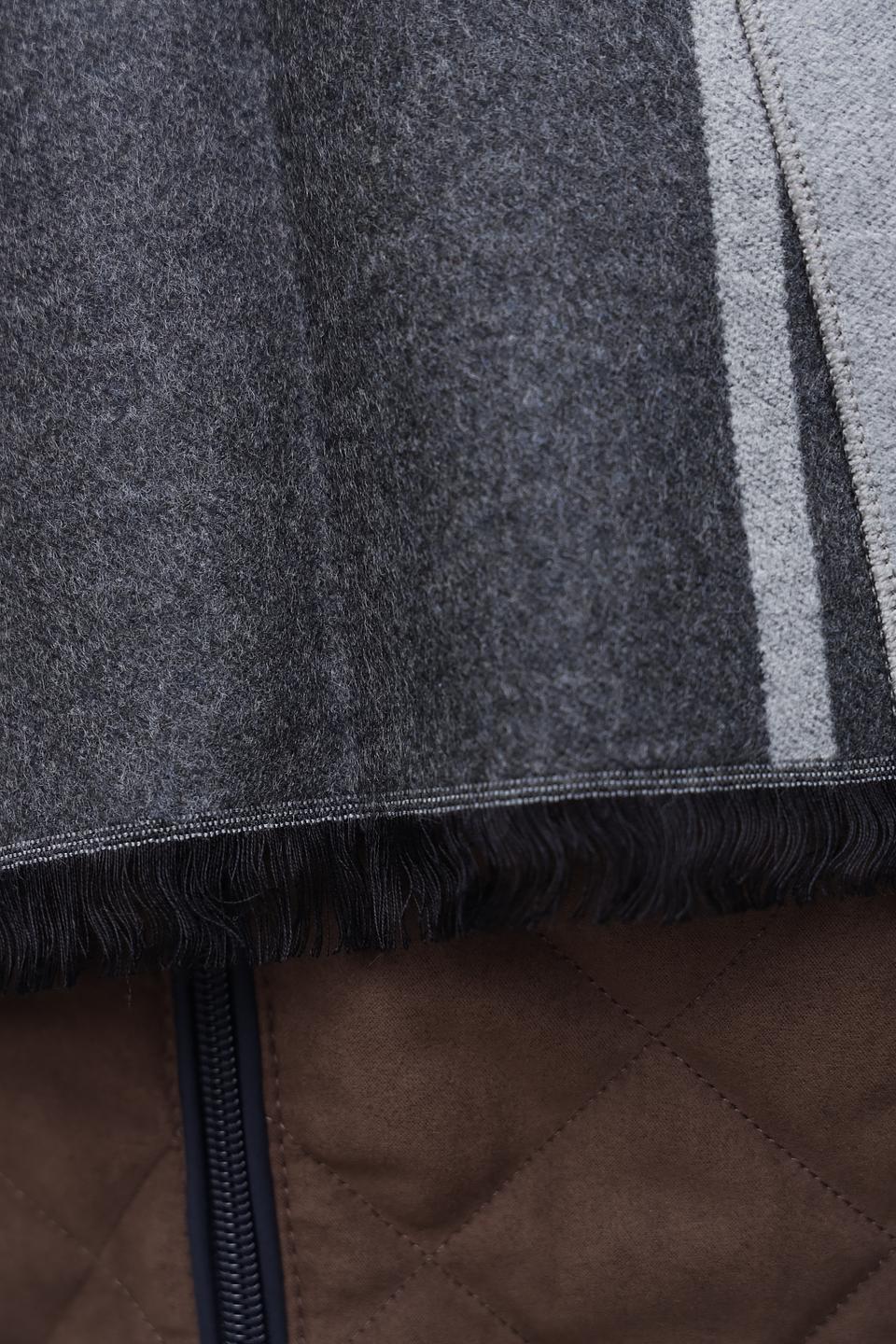 Шарф Pezzo в клетку серый