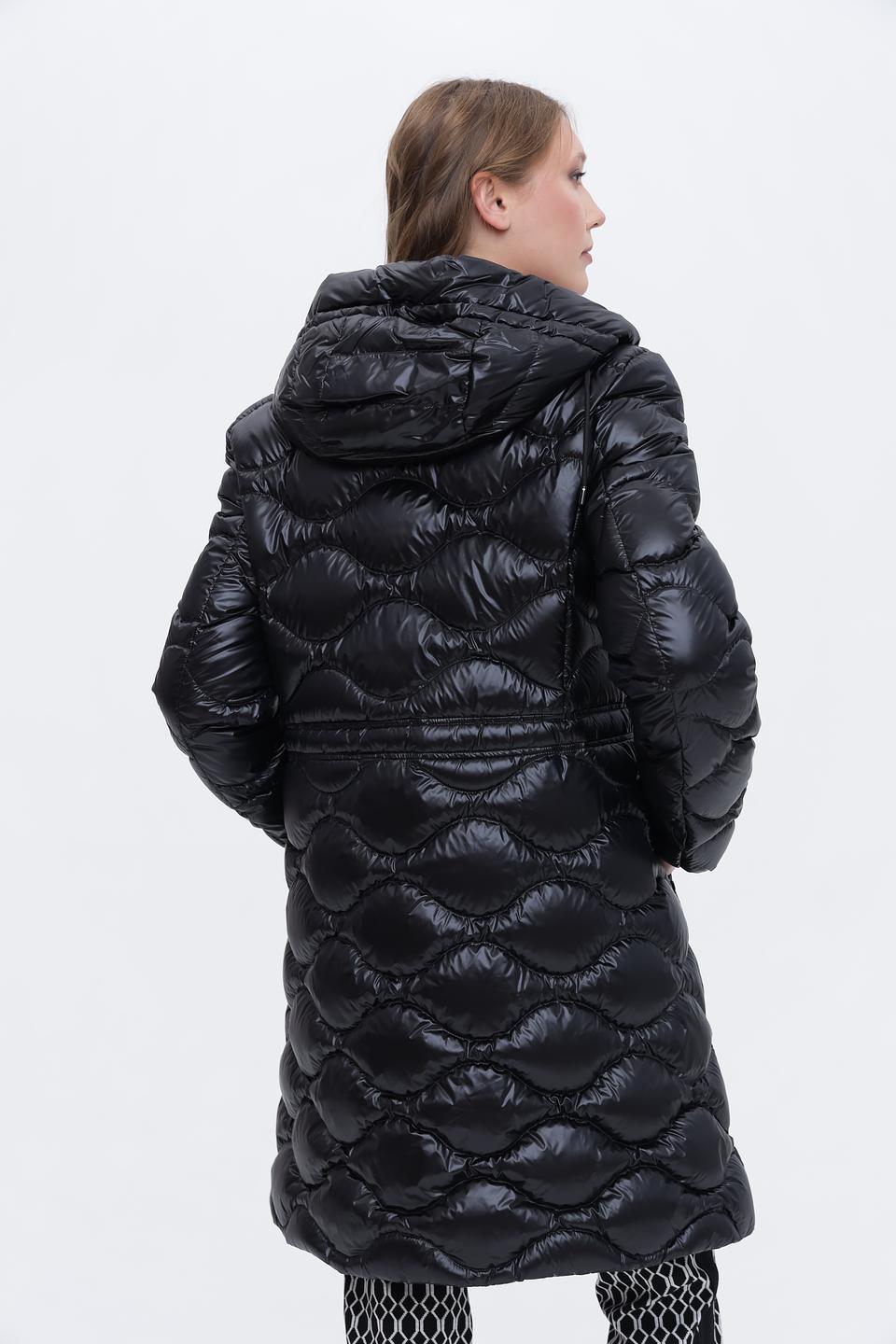Пальто Marc Cain стеганое чёрное