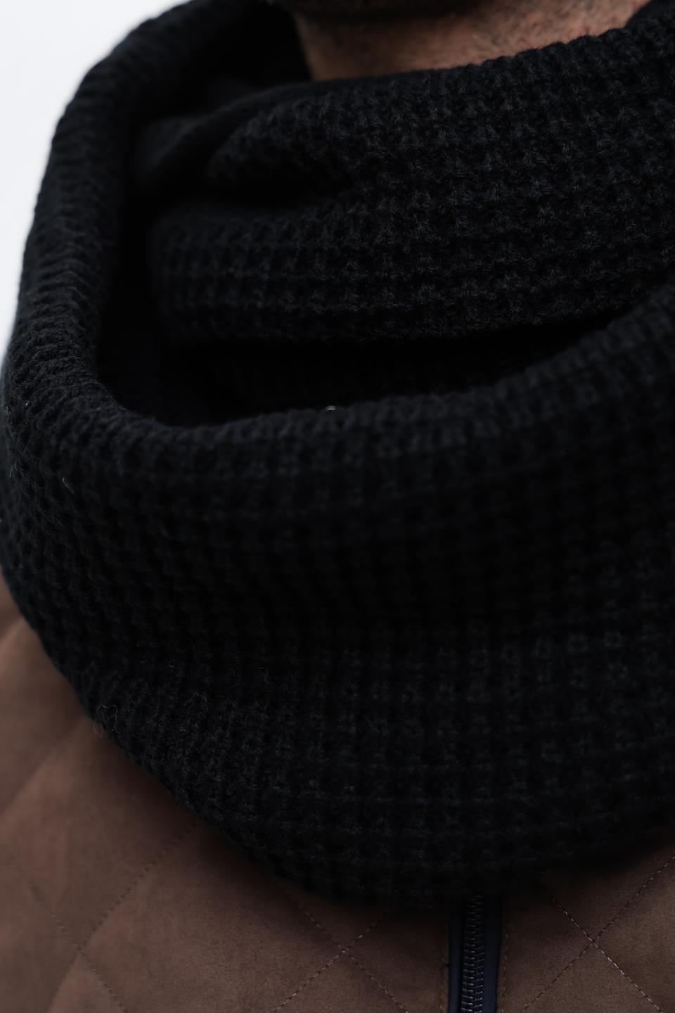 Шарф Wegener чёрный вязаный