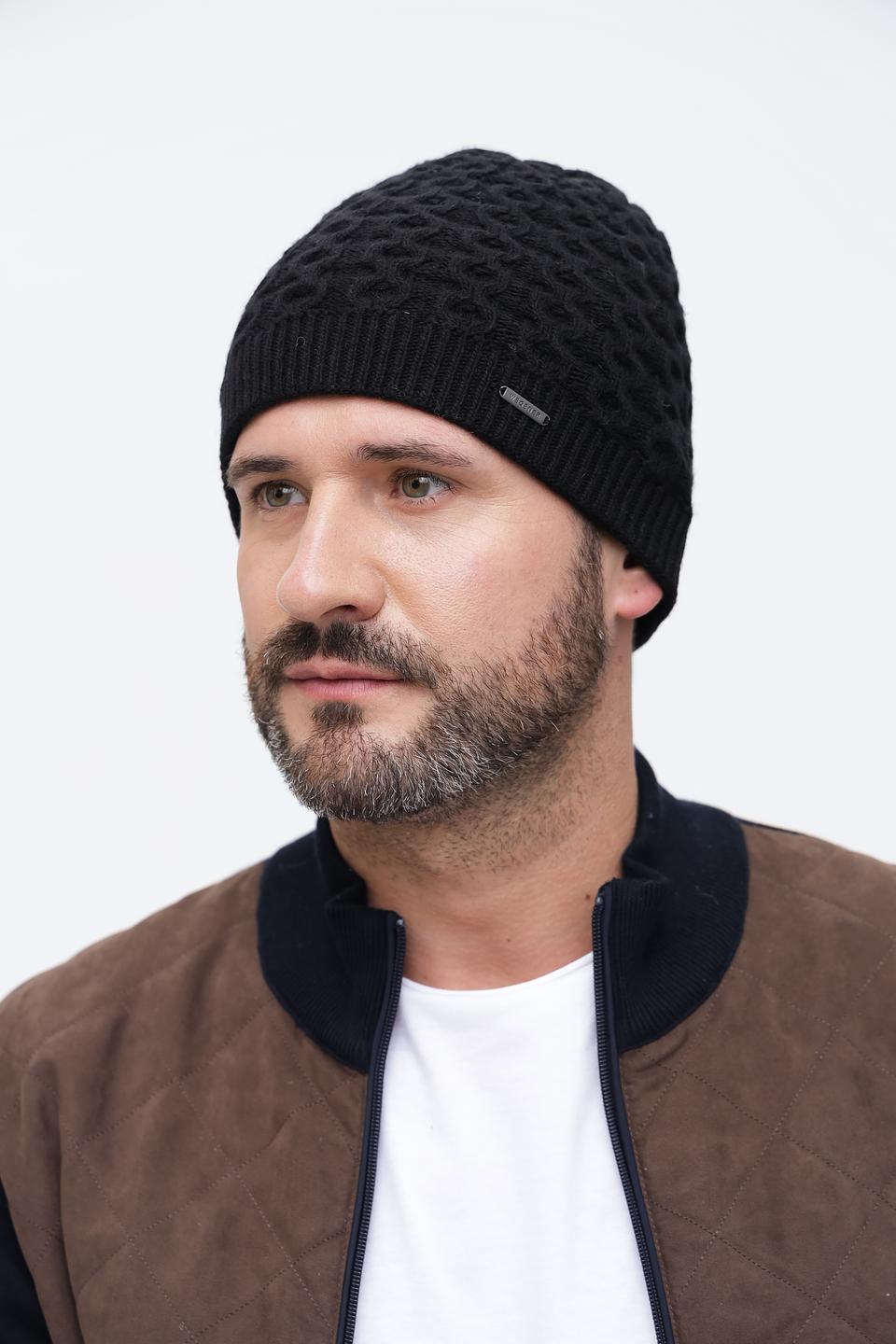 Шапка Wegener чёрная вязаная