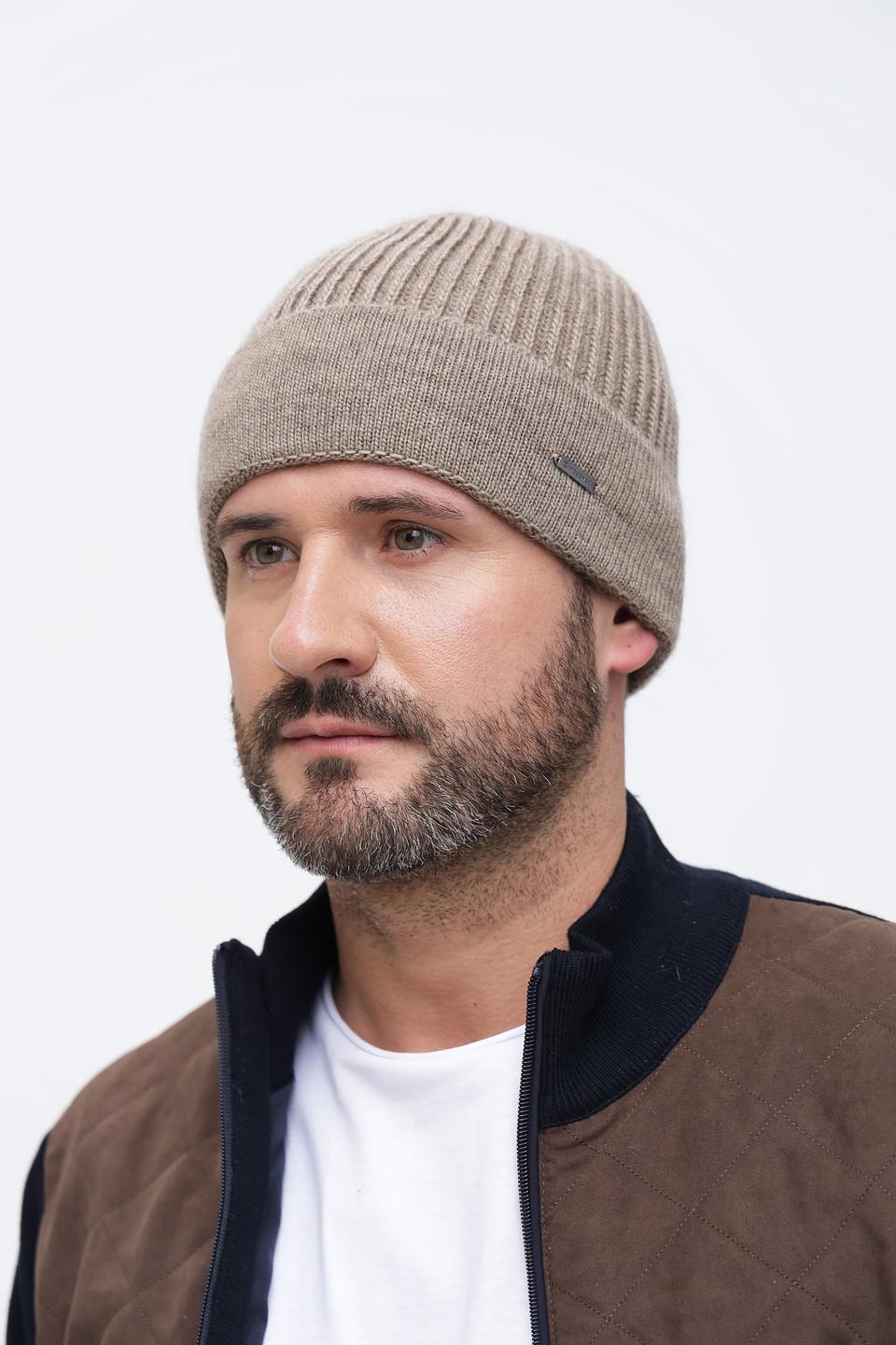 Шапка Wegener мужская бежевая