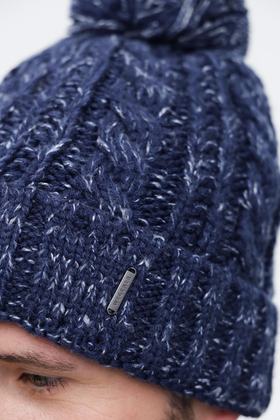 Шапка Wegener с помпоном синяя