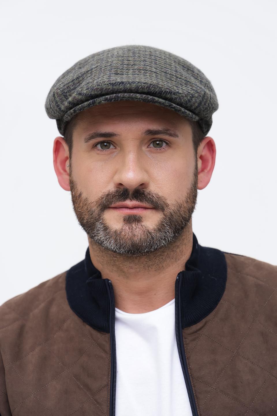 Кепка Wegener в клетку серая