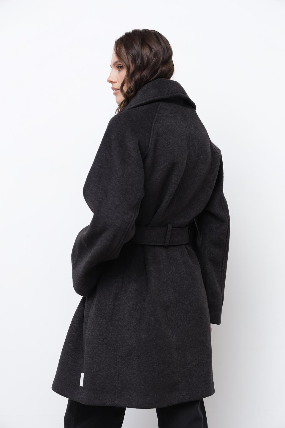 Пальто Broadway с капюшоном графит