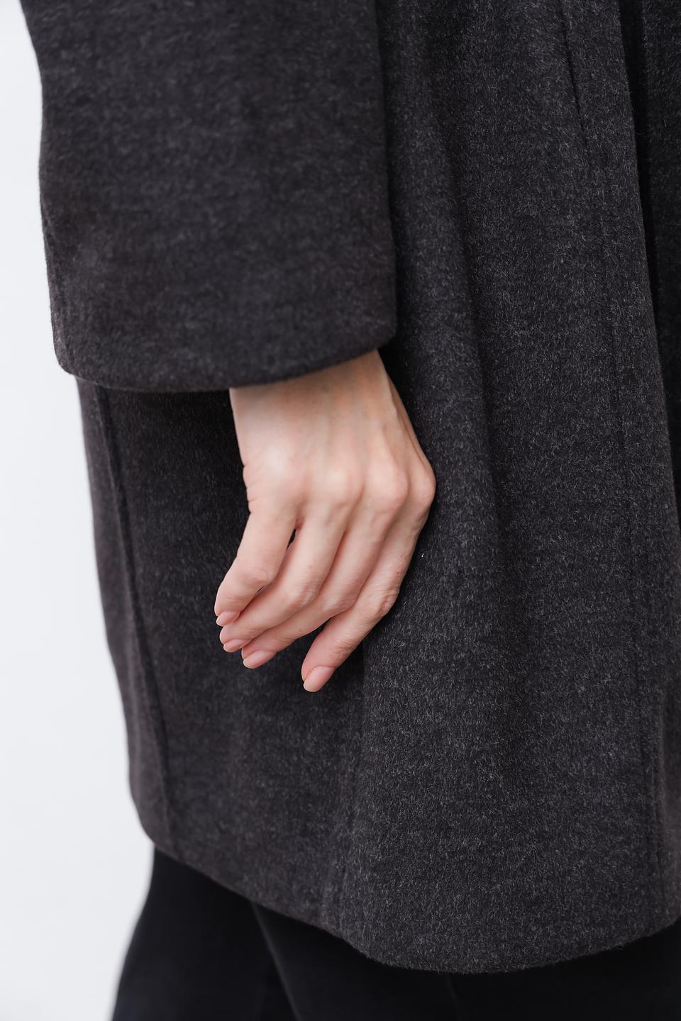 Пальто Broadway с капюшоном графит