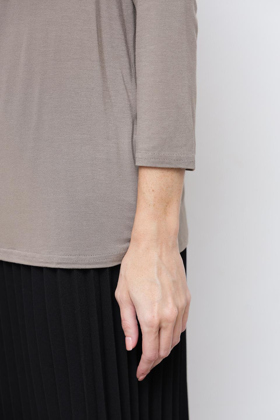 Пуловер Broadway бежевый с драпировкой