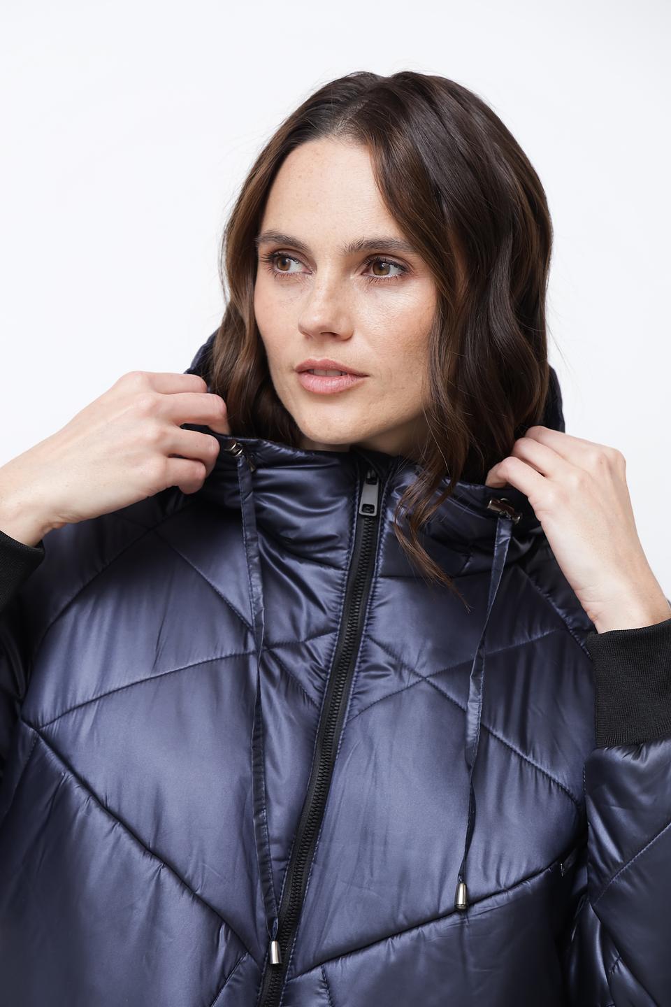 Пальто Beatris стеганое синее