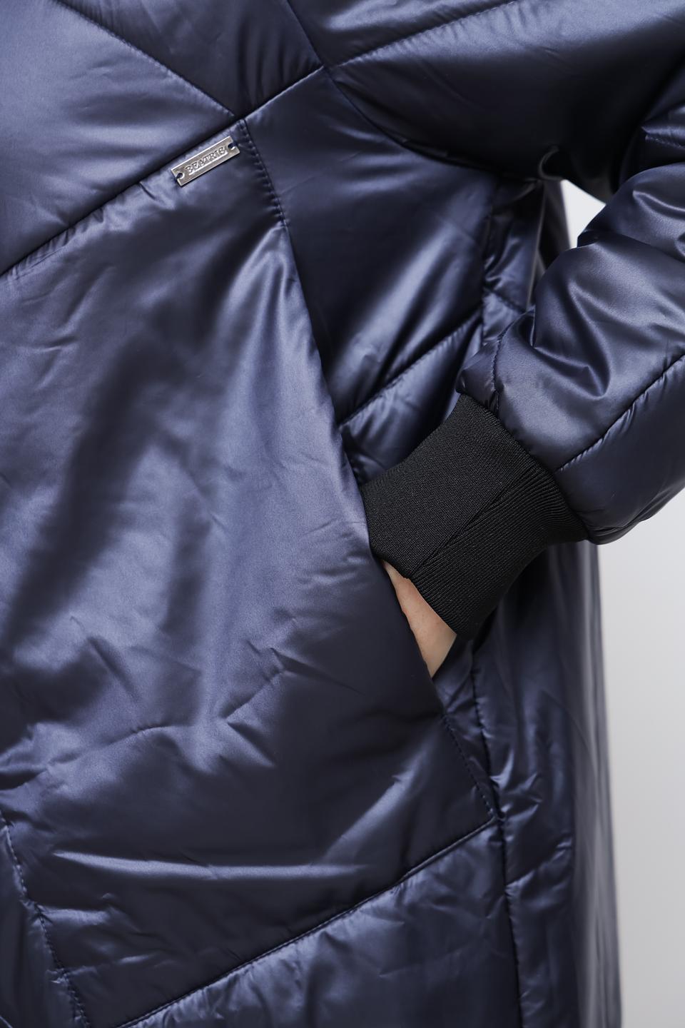 Пальто Beatris стеганое синее