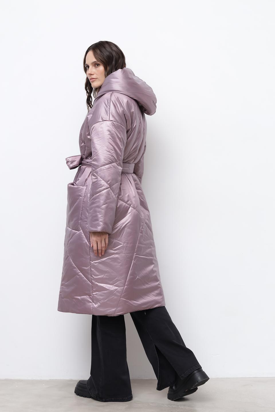 Пальто Beatris стеганое лавандовое