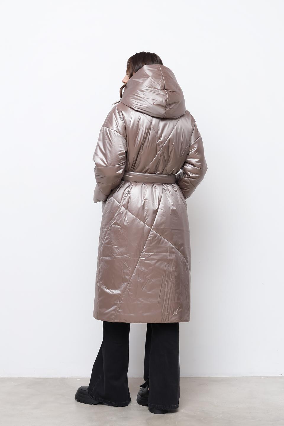 Пальто Beatris стеганое бронзовое