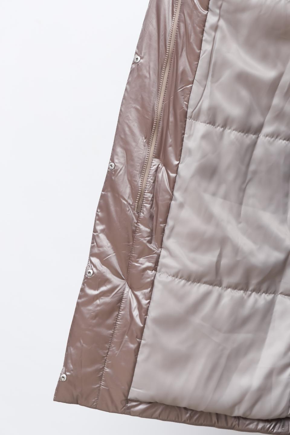 Пальто Beatris стеганое бронзовое