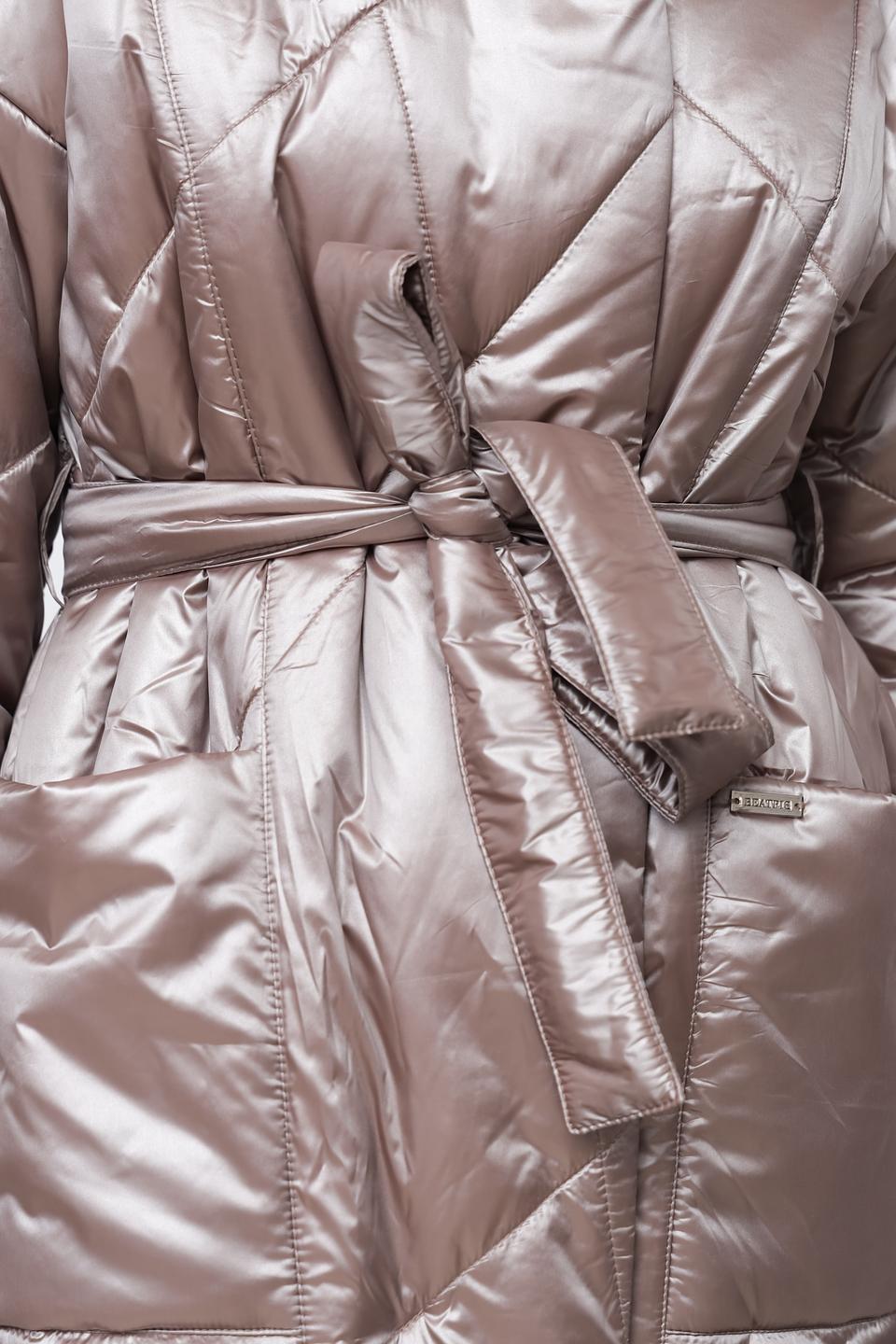 Пальто Beatris стеганое бронзовое