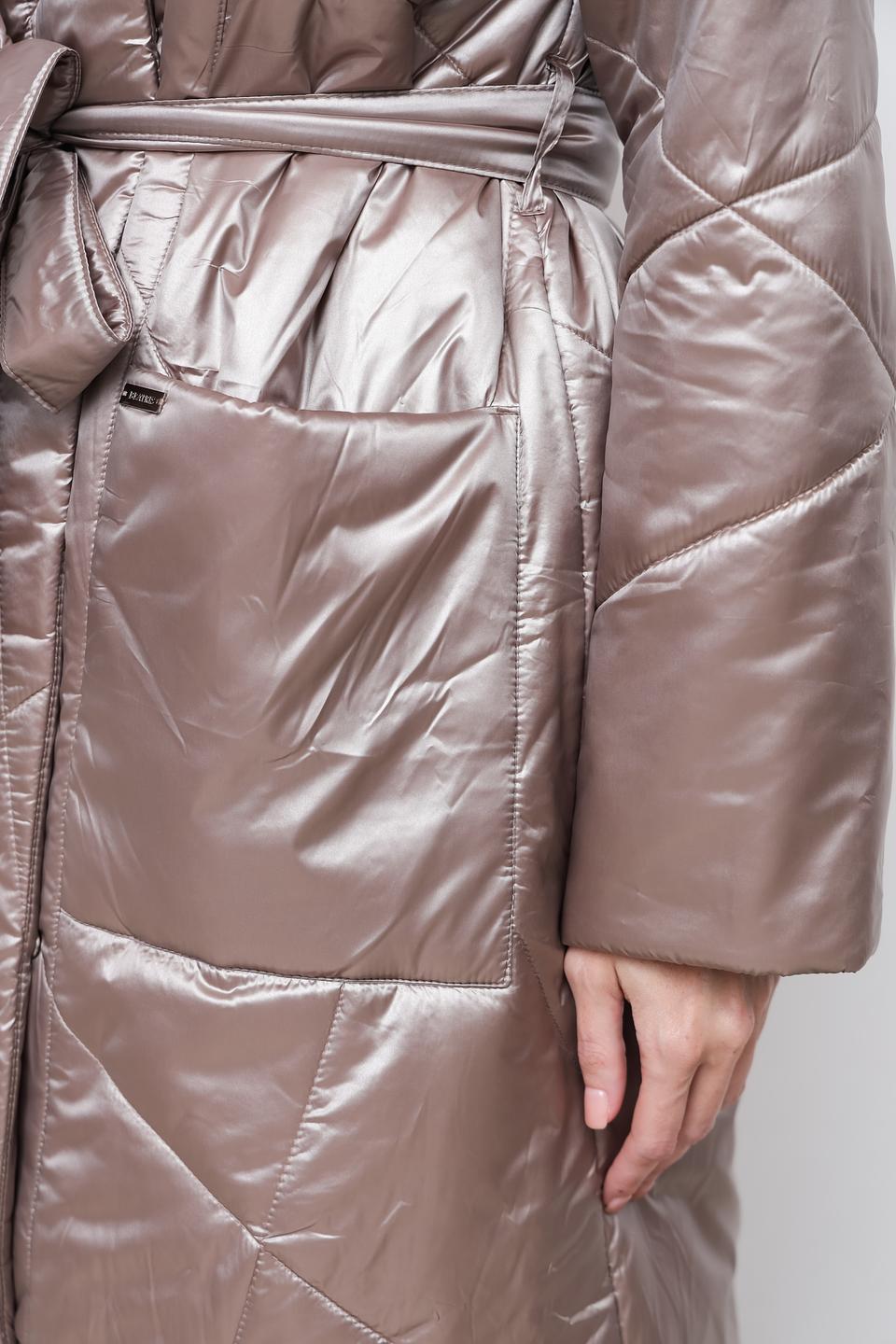 Пальто Beatris стеганое бронзовое