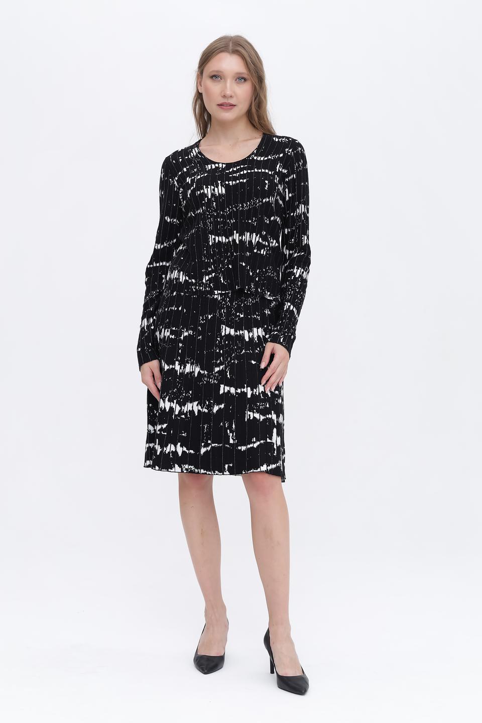 Пуловер Taifun с принтом чёрный