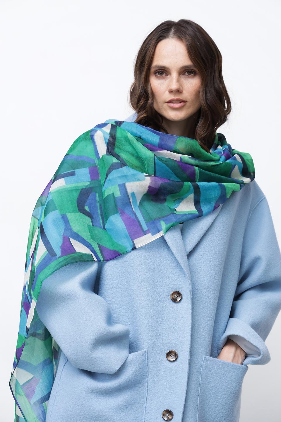 Шарф Rabe collection с абстрактным принтом