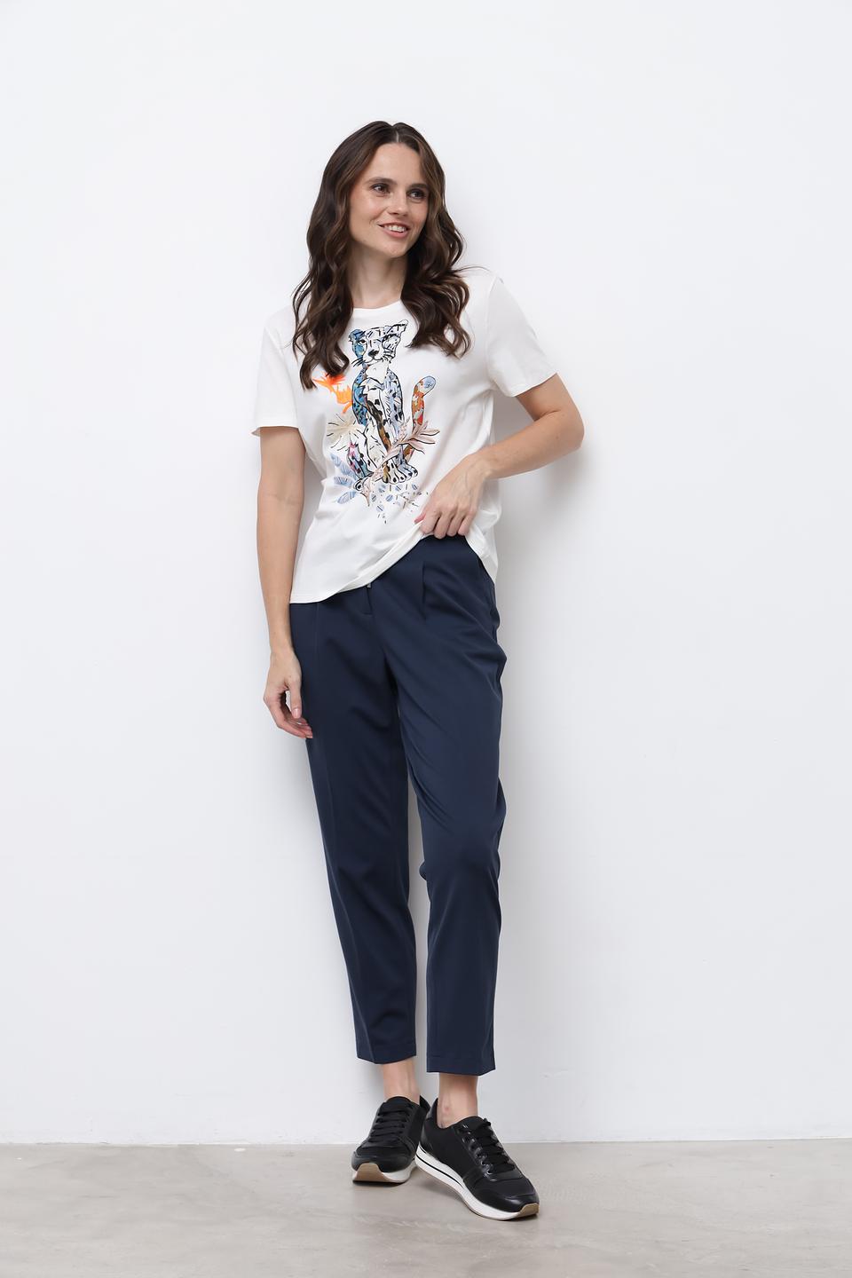 Брюки классические Luisa Cerano синие