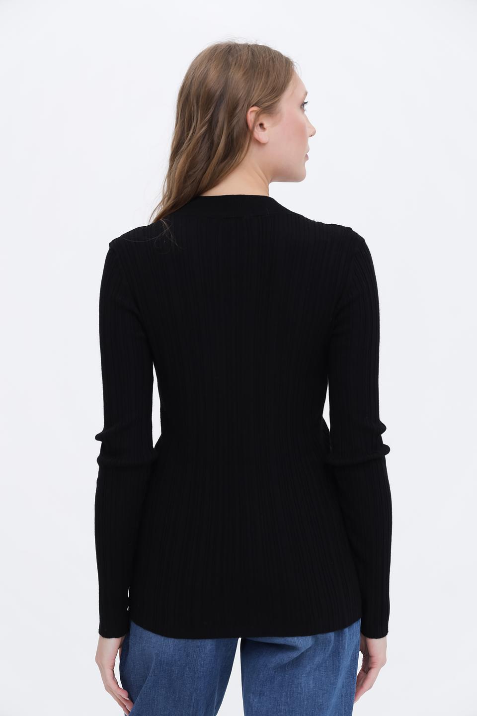 Пуловер Cinque чёрный с горлом