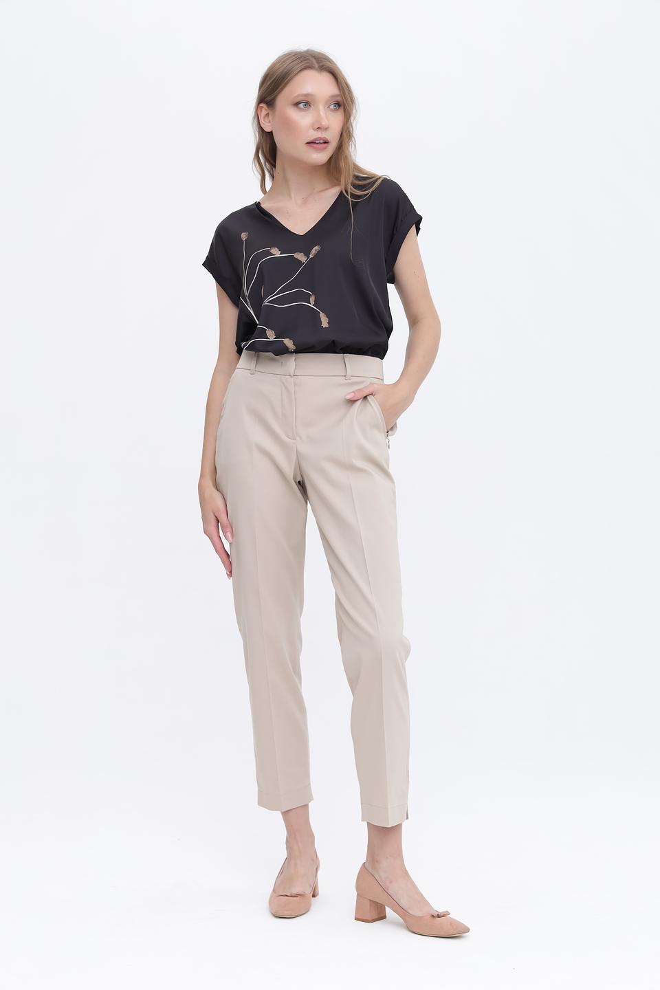 Блуза Taifun с растительным принтом