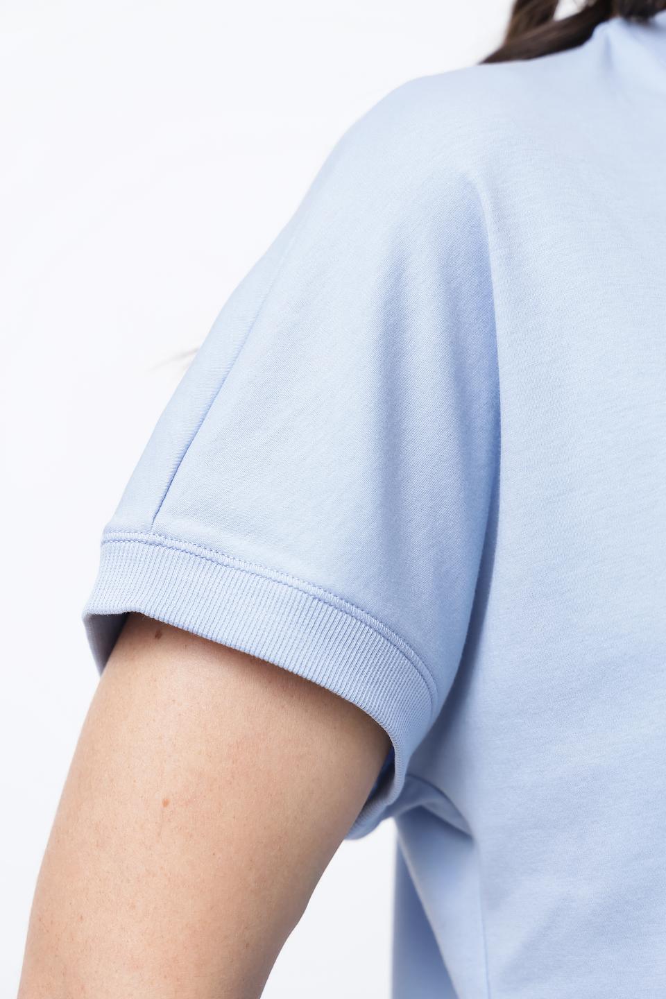 Футболка Marc Cain голубая с декором