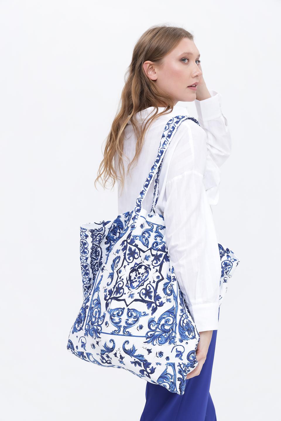 Сумка Monari с синим узором