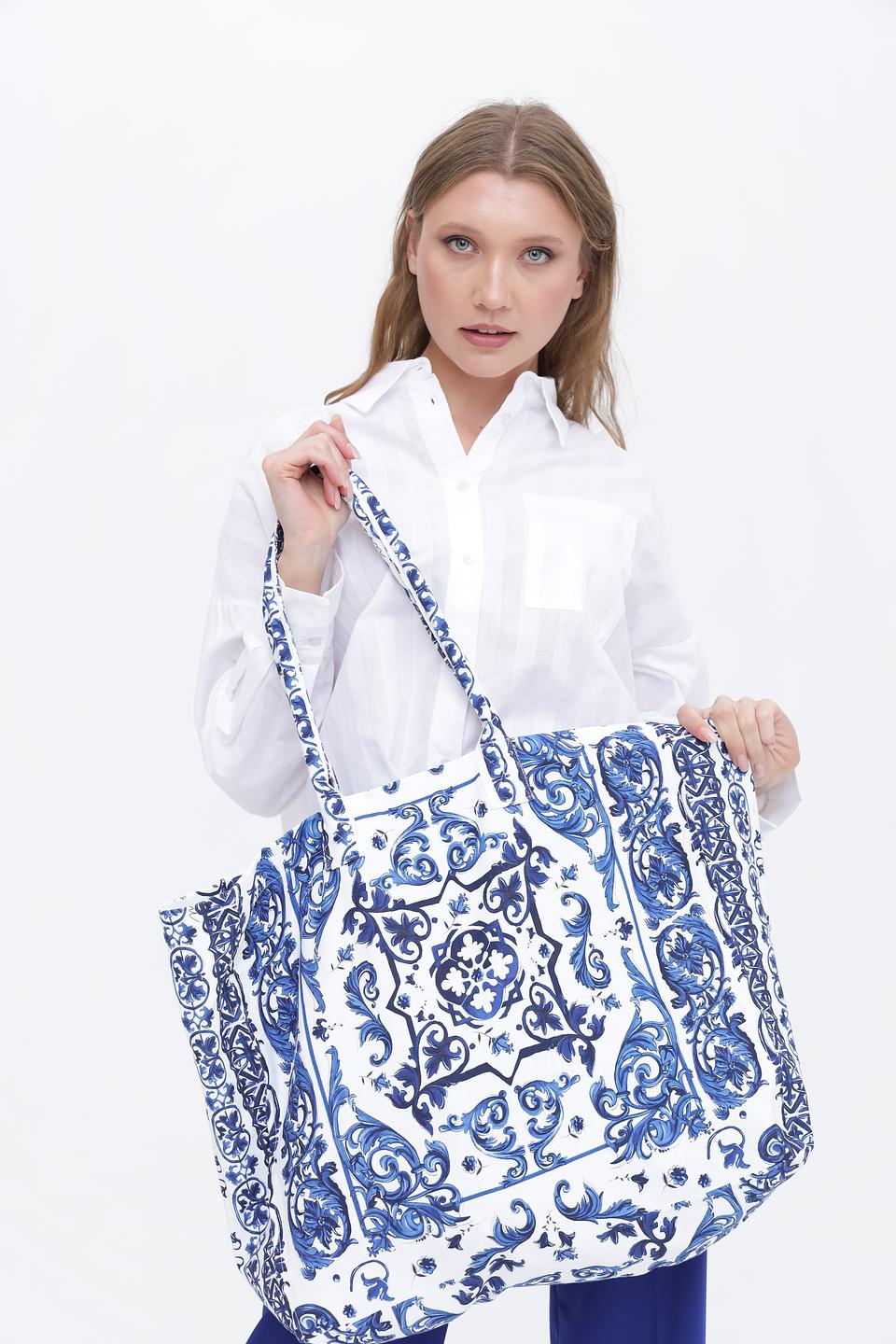 Сумка Monari с синим узором