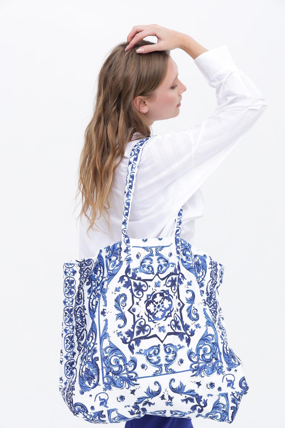 Сумка Monari с синим узором