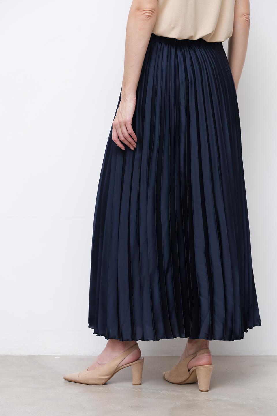 Юбка Monari плиссированная тёмно-синяя