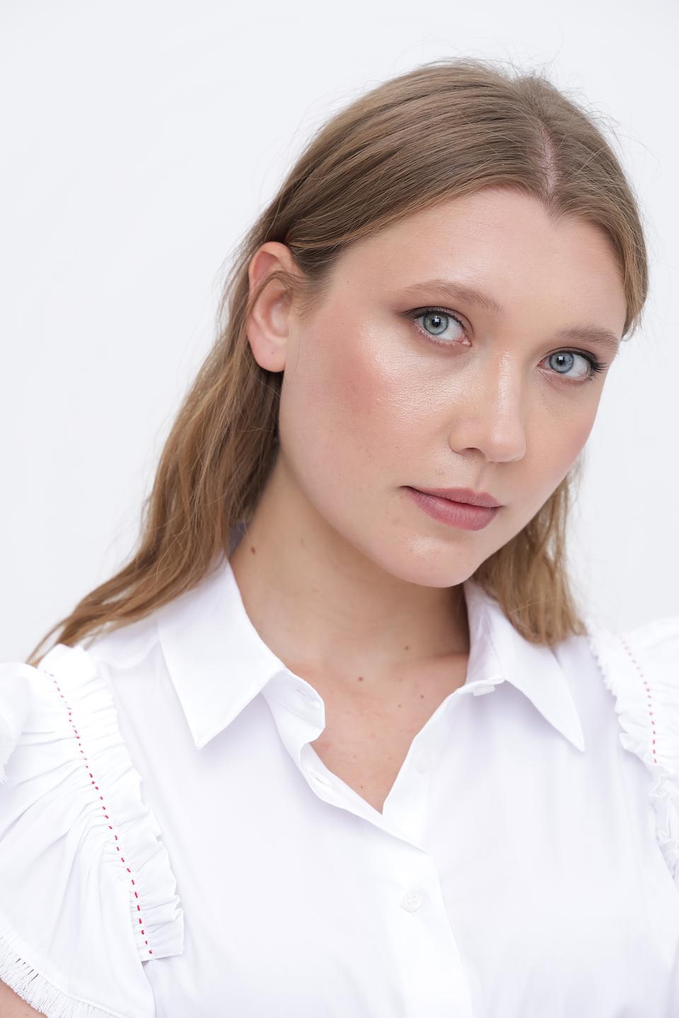 Блуза Monari с воланами белый