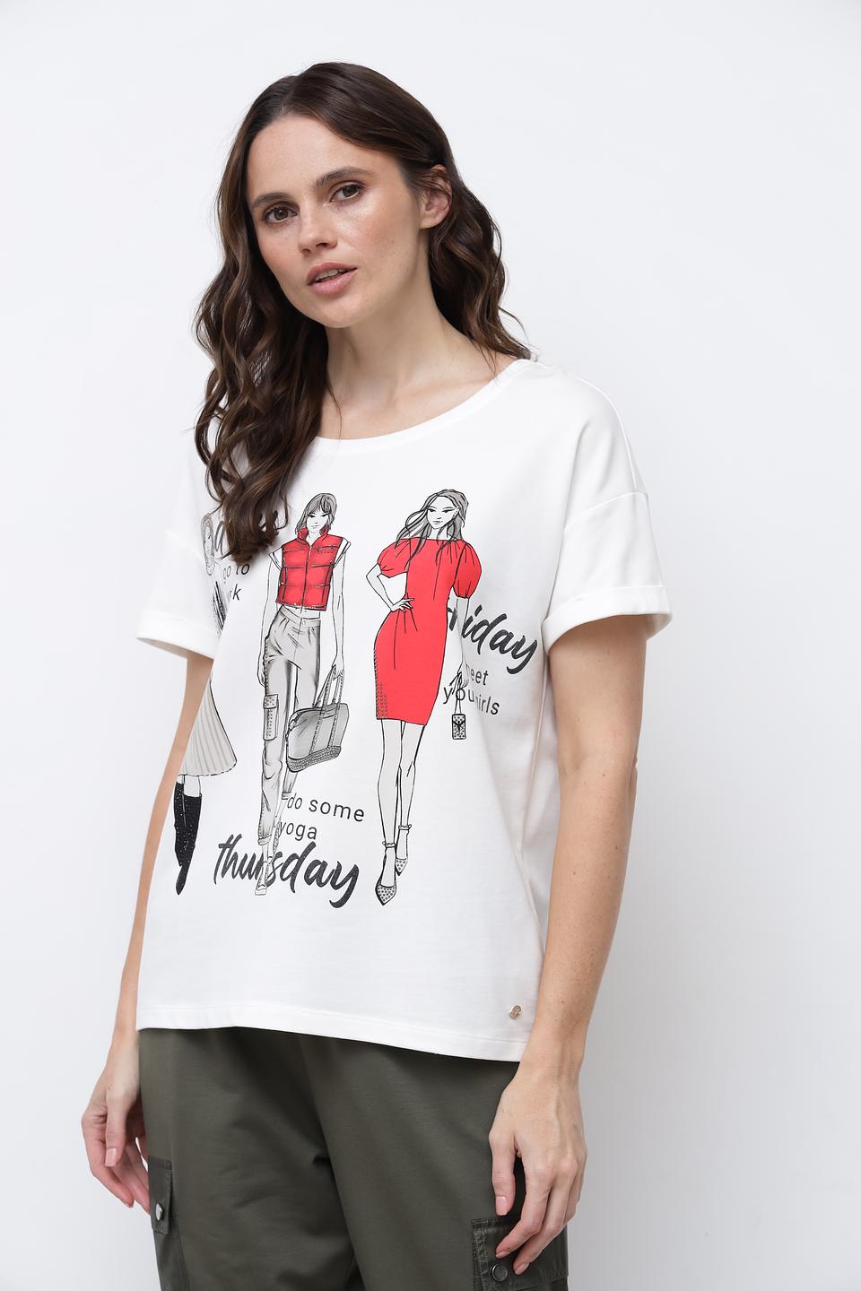 Футболка Monari с принтом