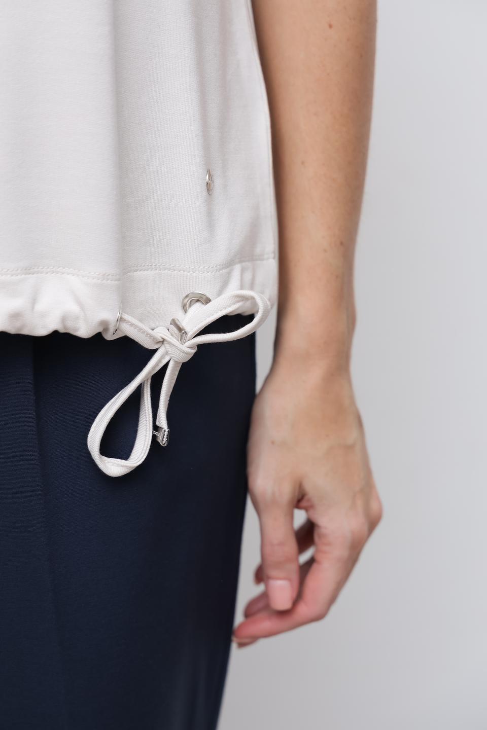 Футболка Monari с принтом бежевая