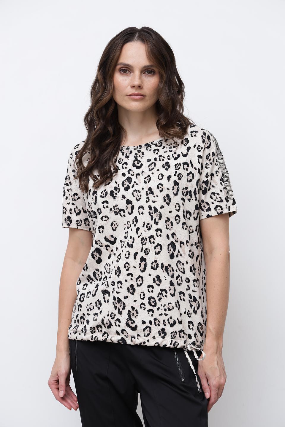 Футболка Monari с леопардовым принтом