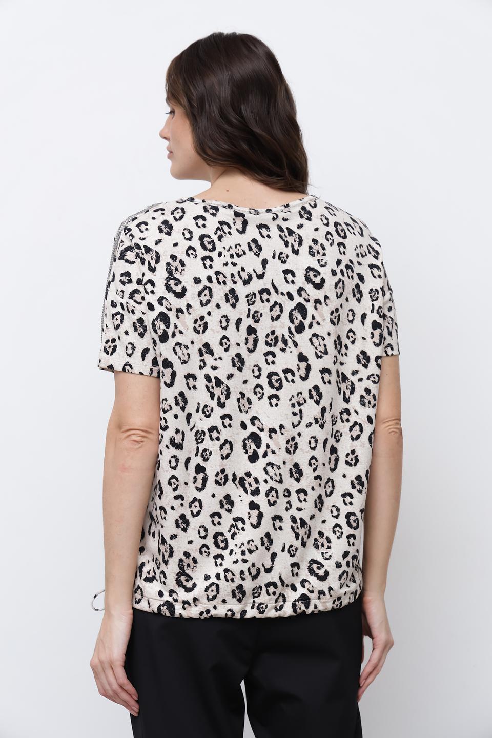 Футболка Monari с леопардовым принтом