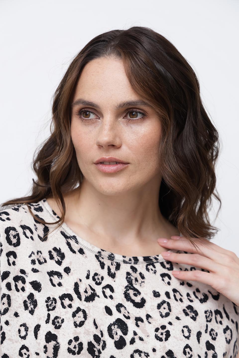 Футболка Monari с леопардовым принтом