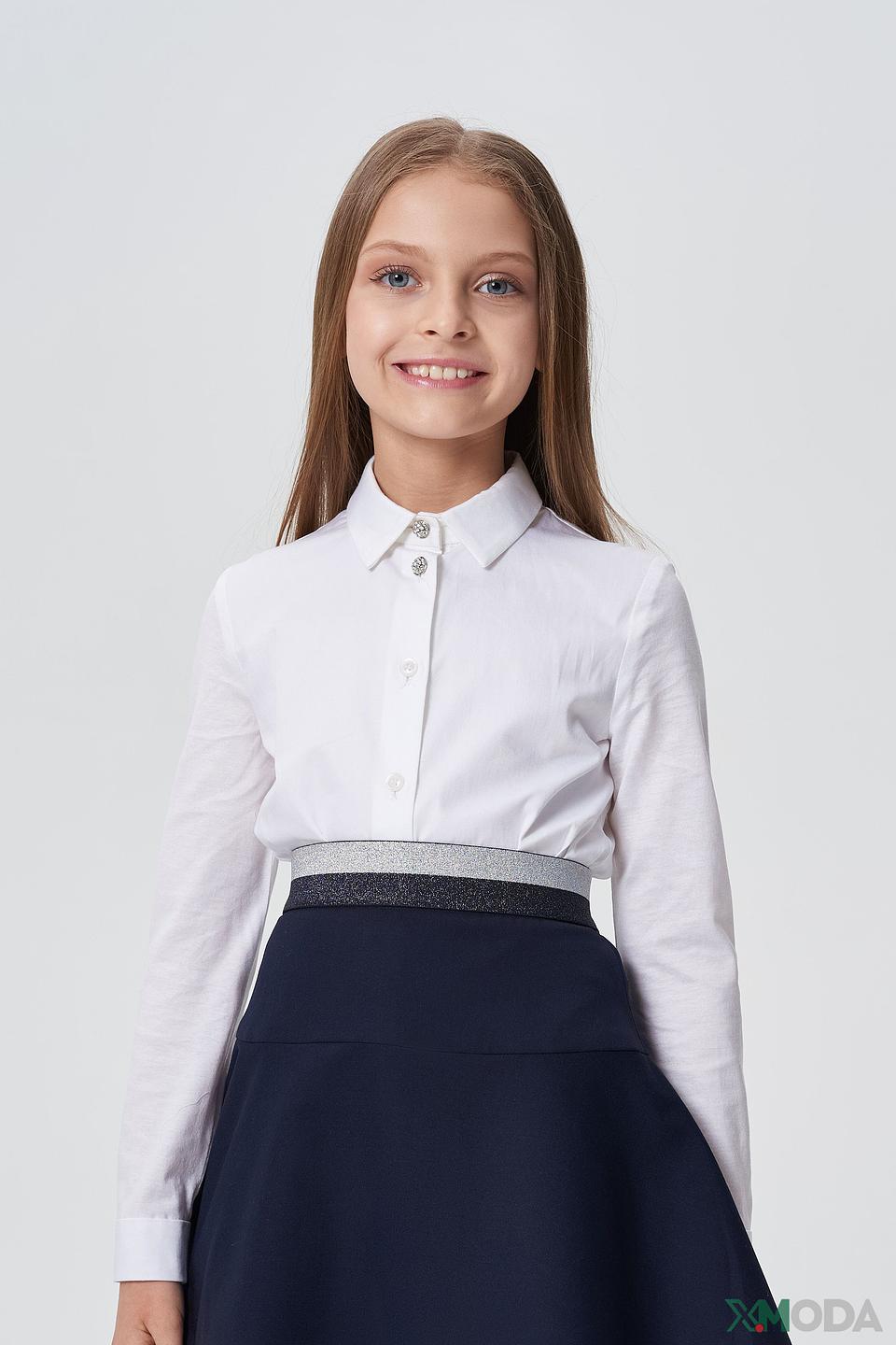 Блуза Choupette дев. белая с пуговицами