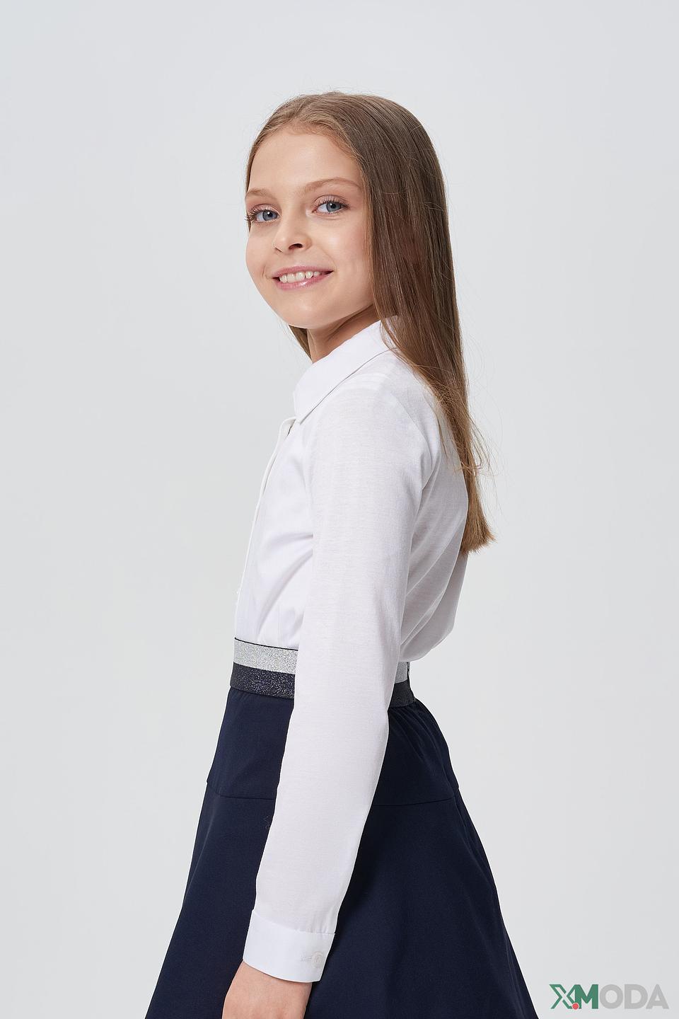Блуза Choupette дев. белая с пуговицами