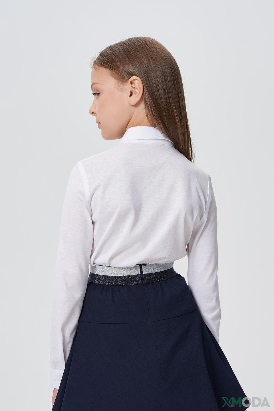 Блуза Choupette дев. белая с пуговицами