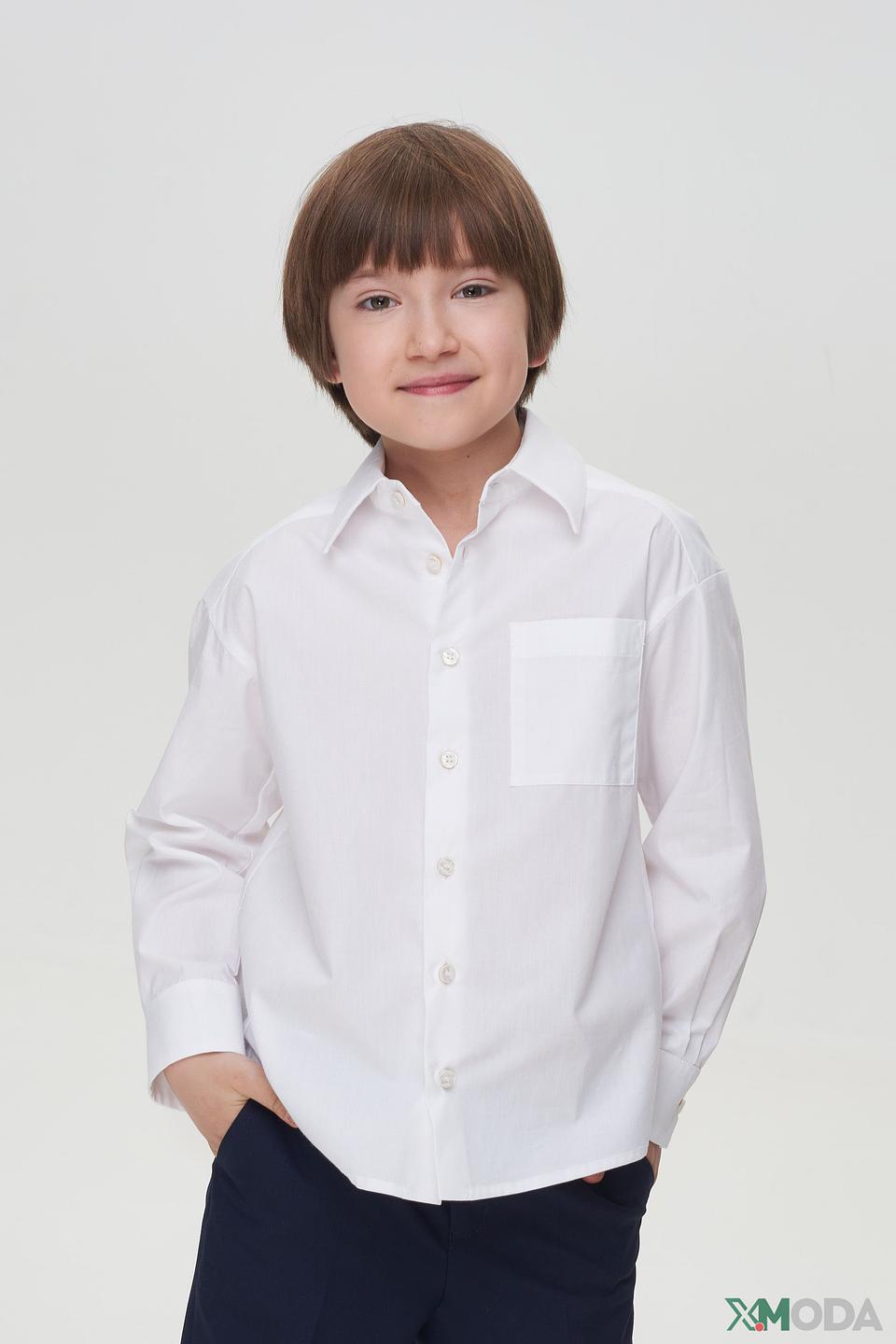 Рубашка Choupette белая с красной пуговицей на манжете