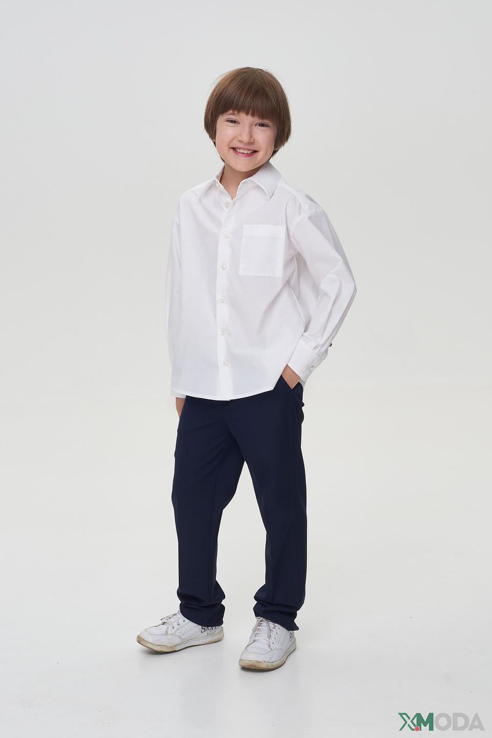 Рубашка Choupette белая с красной пуговицей на манжете