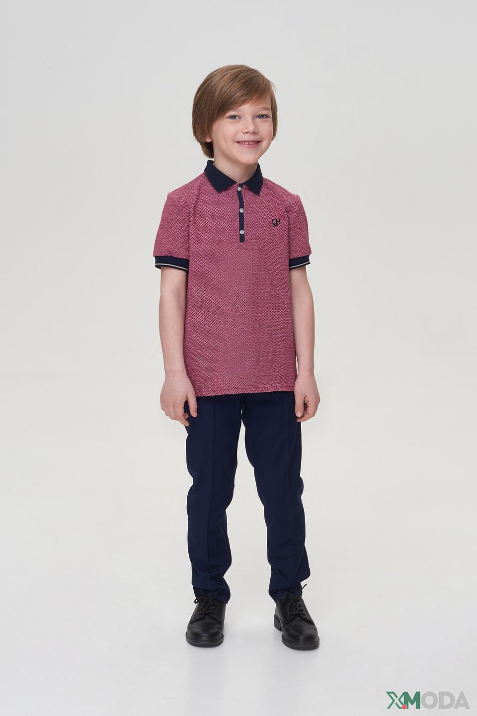 Рубашка-поло Choupette бордово-белая
