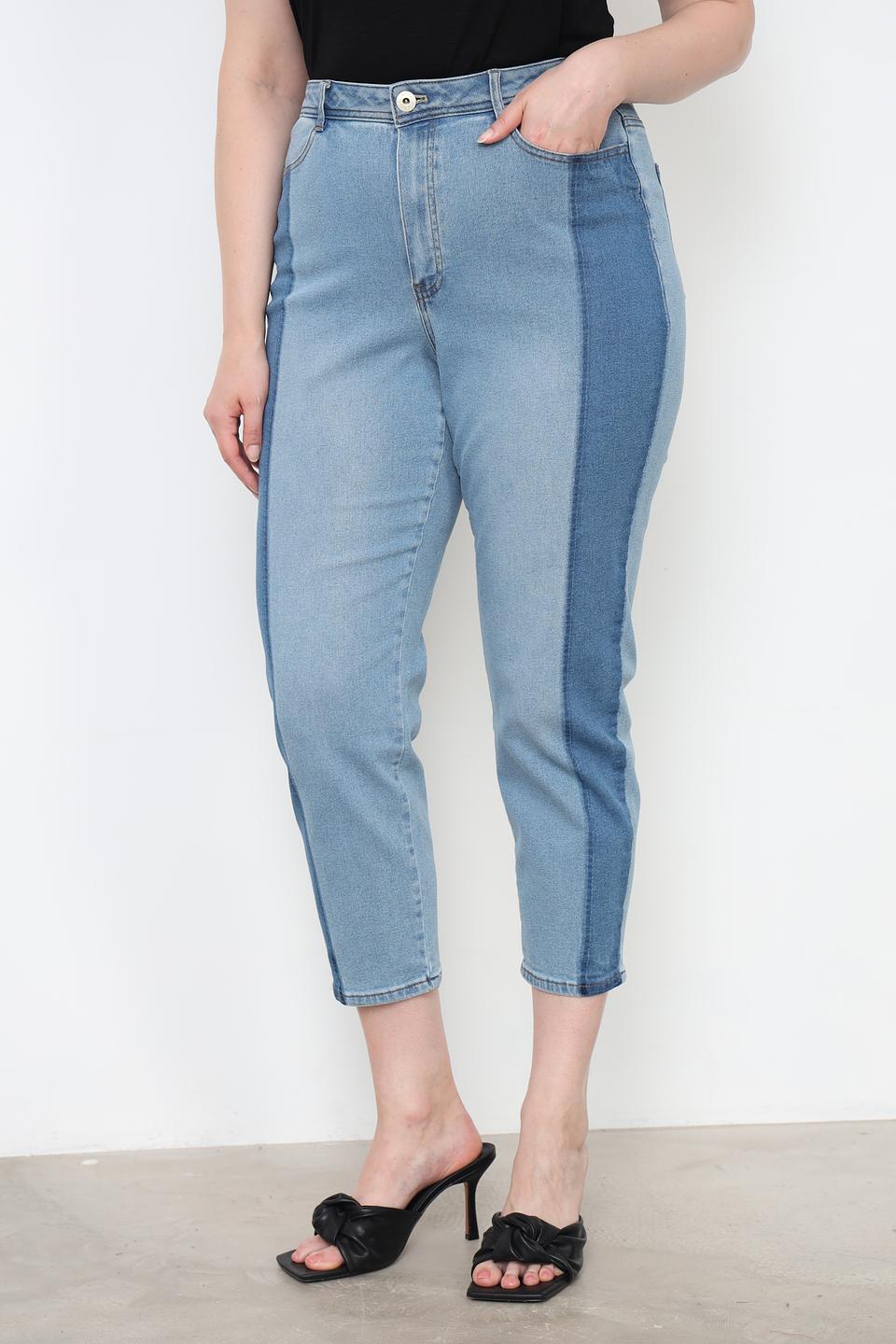 Джинсы Taifun комбинированные голубые