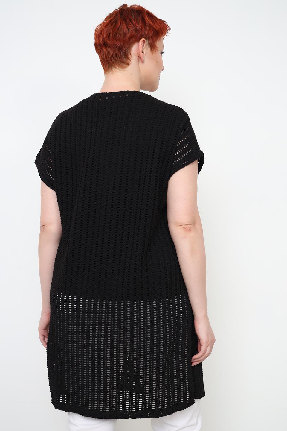 Жилет Via Appia чёрный ажурный