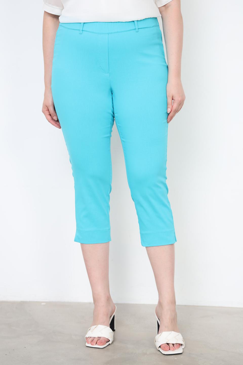 Брюки капри Via Appia бирюзовые