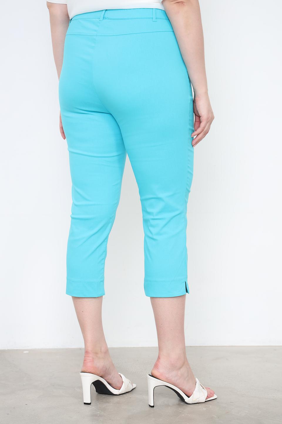 Брюки капри Via Appia бирюзовые